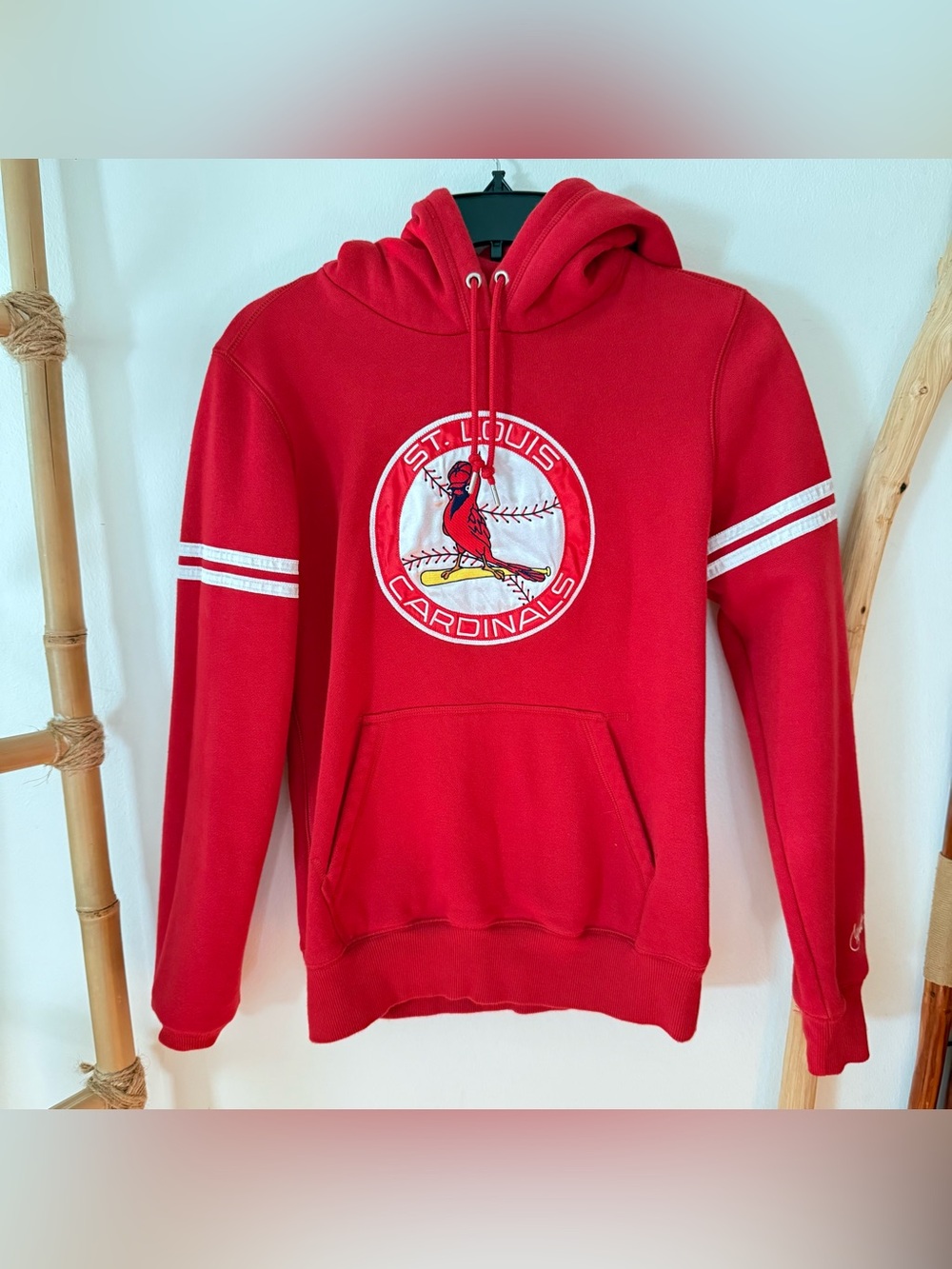 St. Louis Cardinals Red Hoodie, Embroidered Logo Youth Medium
